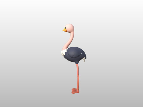 Character314 Ostrich 3D 모델