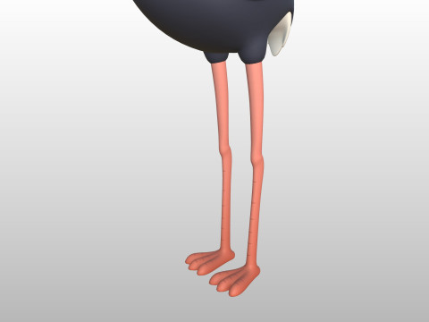 Character314 Ostrich 3D 모델
