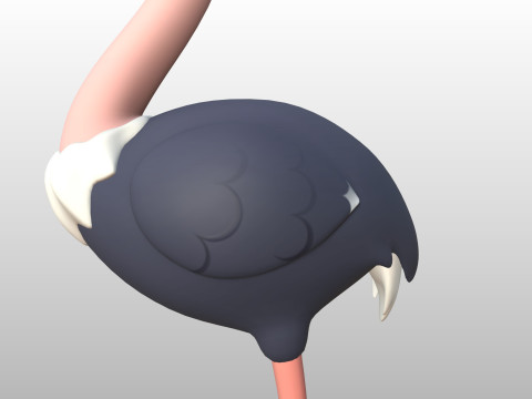 Character314 Ostrich 3D 모델