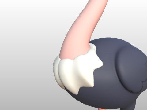 Character314 Ostrich 3D 모델