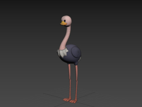 Character314 Ostrich 3D 모델