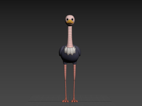 Character314 Ostrich 3D 모델