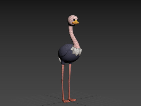 Character314 Ostrich 3D 모델