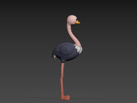 Character314 Ostrich 3D 모델