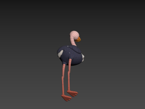Character314 Ostrich 3D 모델