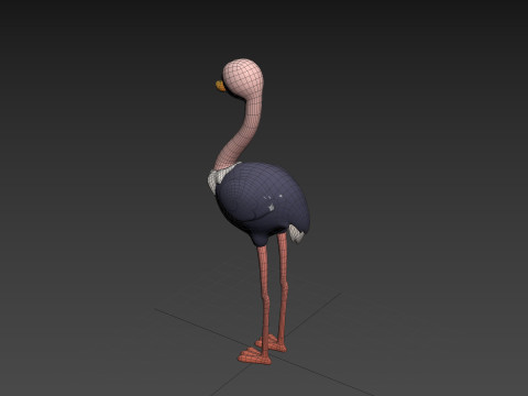Character314 Ostrich 3D 모델