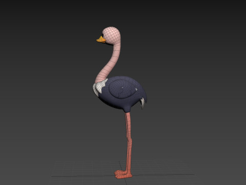 Character314 Ostrich 3D 모델