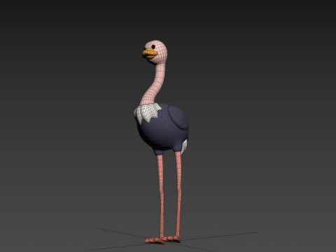 Character314 Ostrich 3D 모델