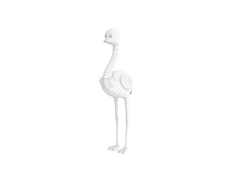 Character314 Ostrich 3D 모델