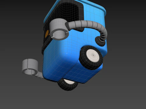 Character317 쓰레기통 로봇 3D 모델