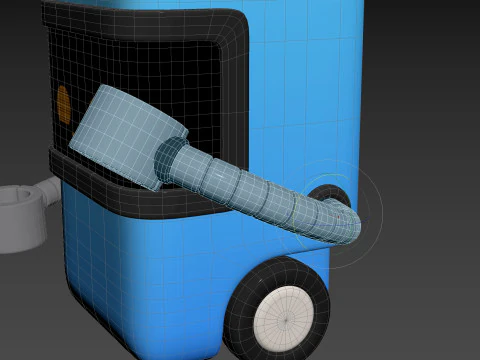 Character317 쓰레기통 로봇 3D 모델