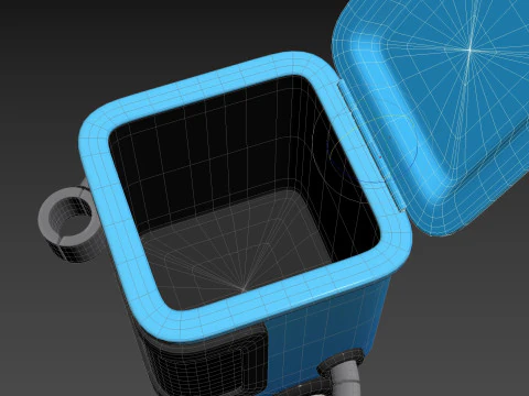 Character317 쓰레기통 로봇 3D 모델