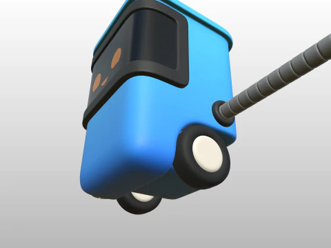 Character317 쓰레기통 로봇 3D 모델