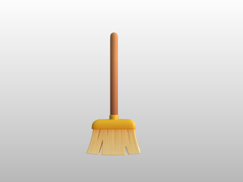 Prop280 Cleaning Broom 3D Model