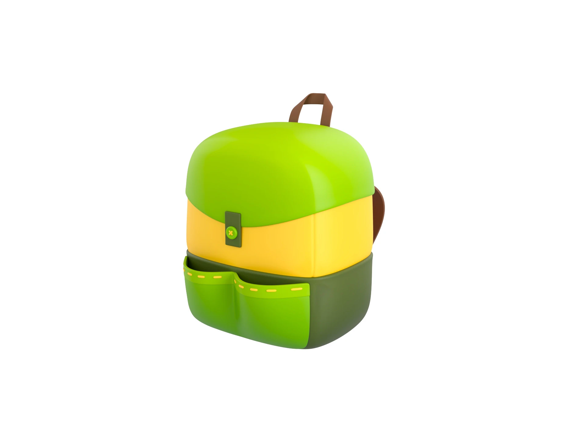 Prop283 Backpack 3D Model .c4d .max .obj .3ds .fbx .stl .blend