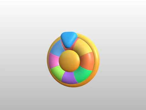 Prop284 Spin Wheel 3D Model