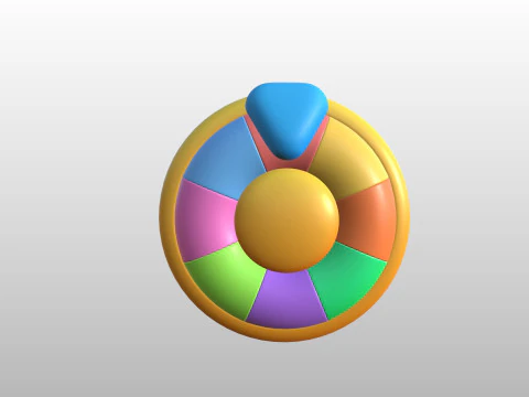 Prop284 Spin Wheel 3D Model
