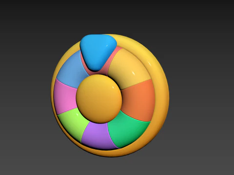 Prop284 Spin Wheel 3D Model