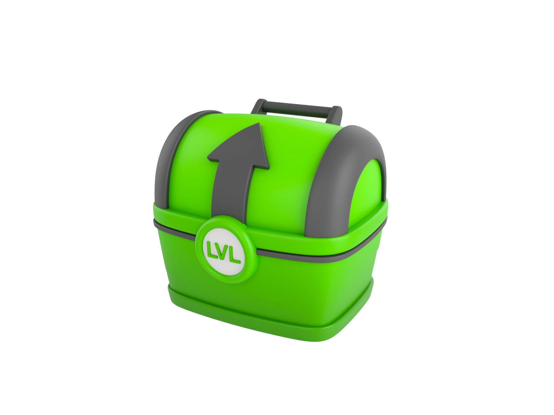 Prop287 Level Up Bucket 3D Model .c4d .max .obj .3ds .fbx .stl .blend 