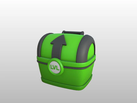 Prop287 Level Up Bucket 3D Model