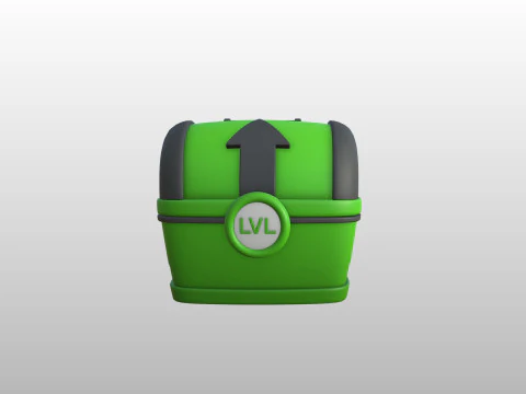 Prop287 Level Up Bucket 3D Model