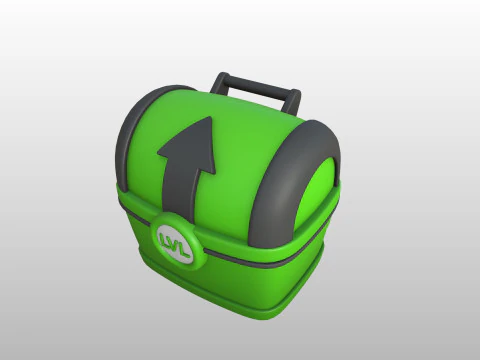 Prop287 Level Up Bucket 3D Model