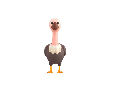 Character318 Vulture 3D Model