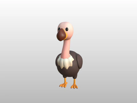 Character318 Vulture 3D Model