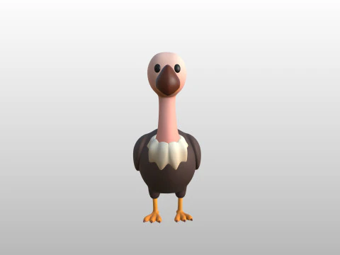 Character318 Vulture 3D Model
