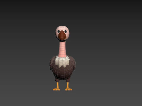Character318 Vulture 3D Model