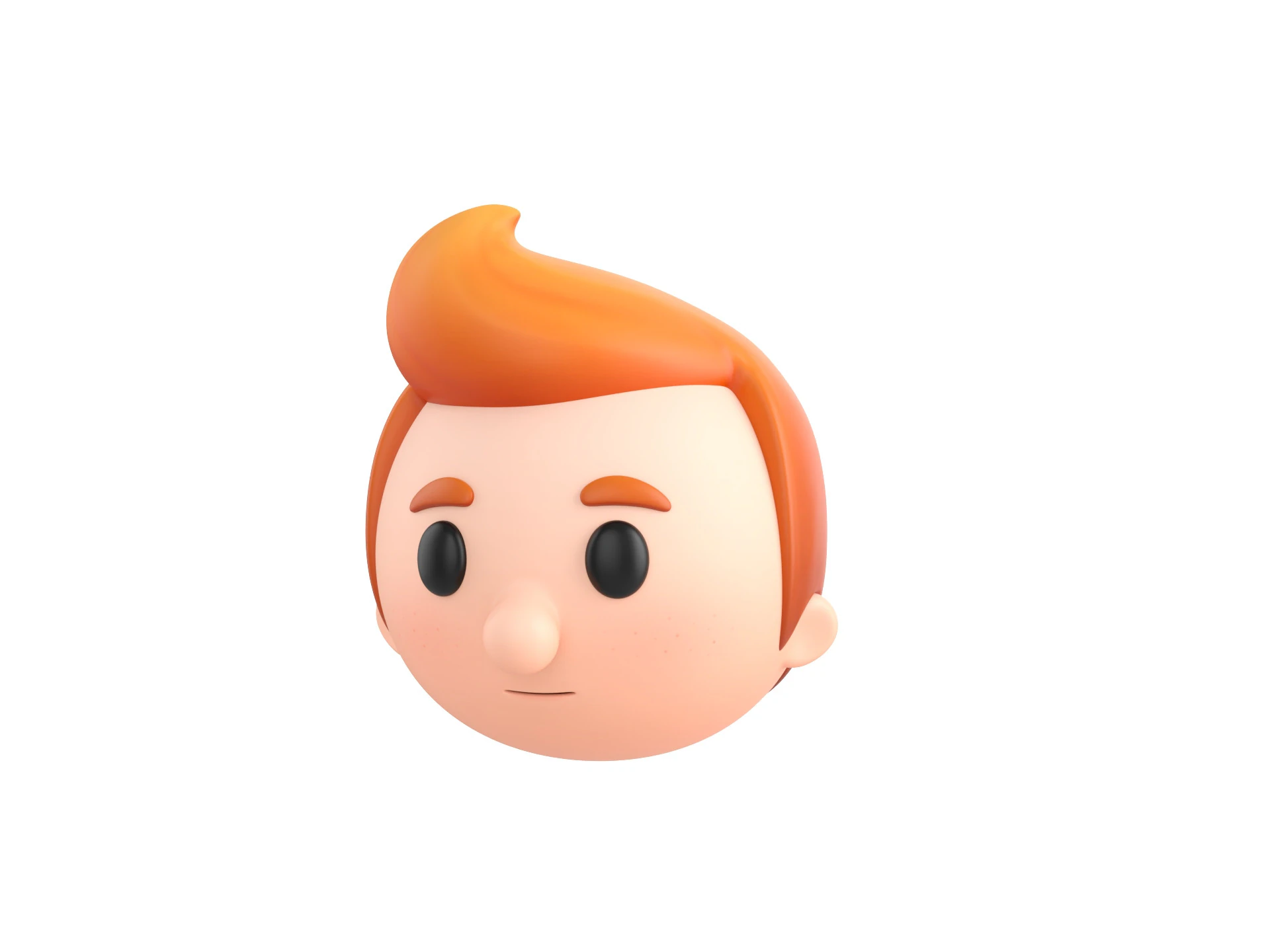 Prop291 소년 머리 3D 모델 .c4d .max .obj .3ds .fbx .stl .blend 