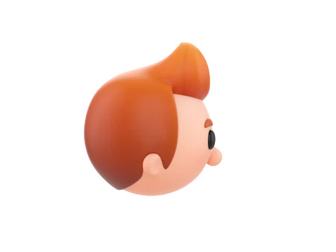 Prop291 소년 머리 3D 모델