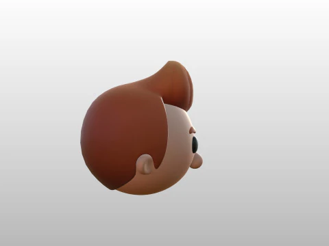Prop291 소년 머리 3D 모델