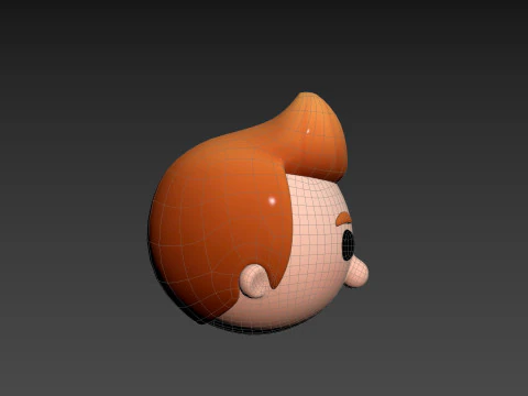 Prop291 소년 머리 3D 모델