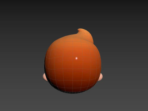 Prop291 소년 머리 3D 모델