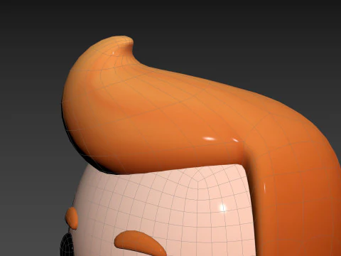 Prop291 소년 머리 3D 모델