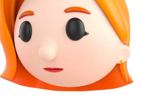 Prop292 Woman Head 3D Model