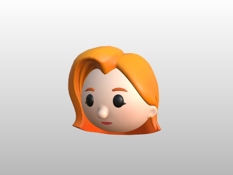 Prop292 Woman Head 3D Model