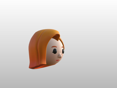 Prop292 Woman Head 3D Model