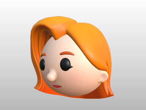Prop292 Woman Head 3D Model