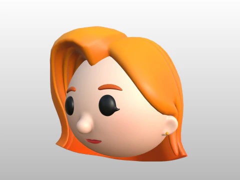 Prop292 Woman Head 3D Model