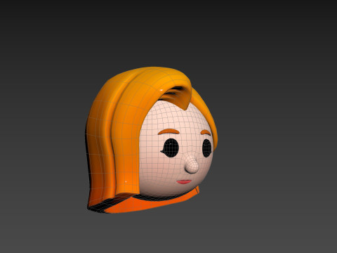 Prop292 Woman Head 3D Model