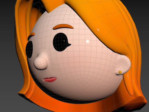 Prop292 Woman Head 3D Model