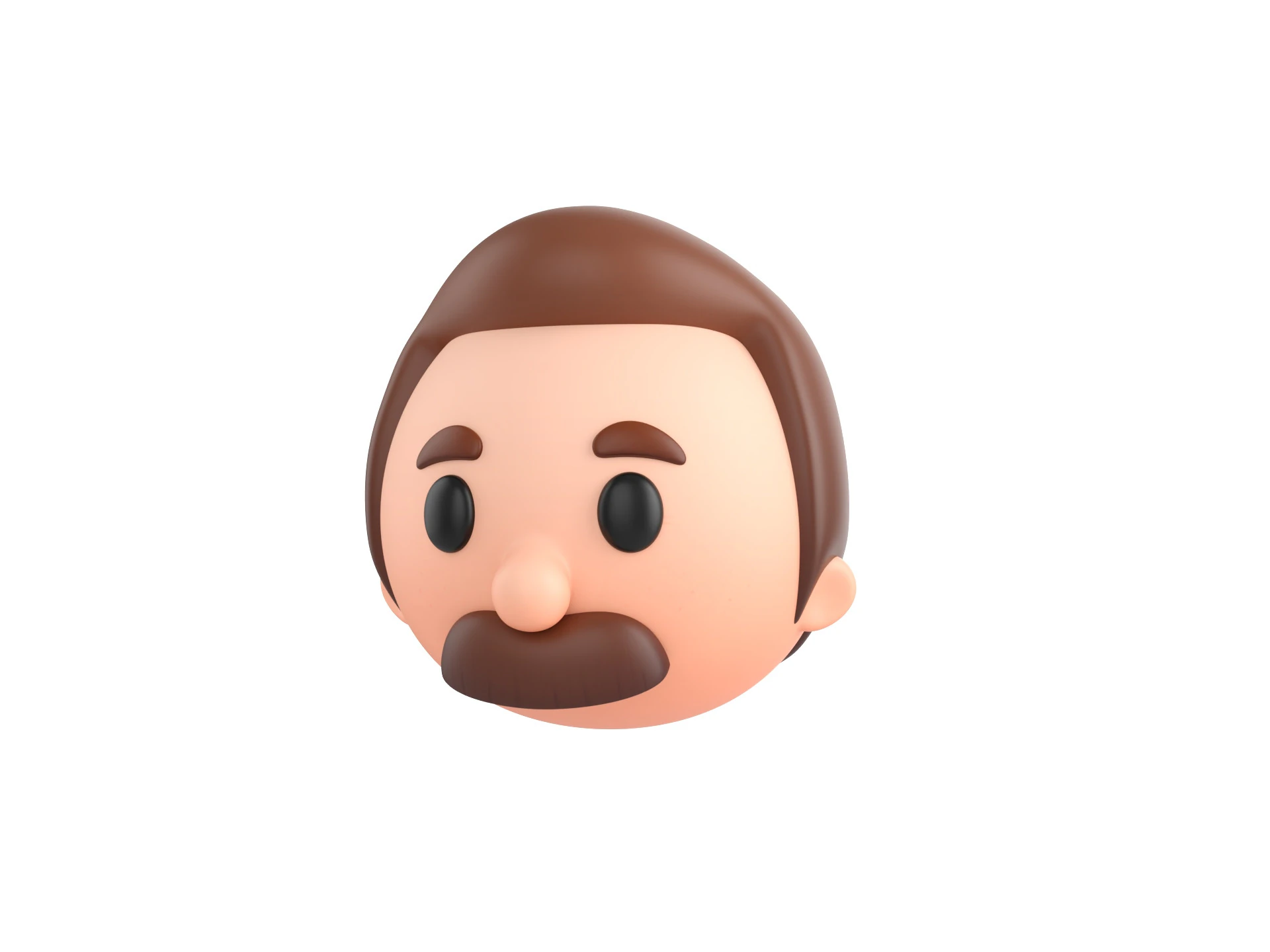 Prop293 Cabeza de hombre Modelo 3D .c4d .max .obj .3ds .fbx .stl .blend 