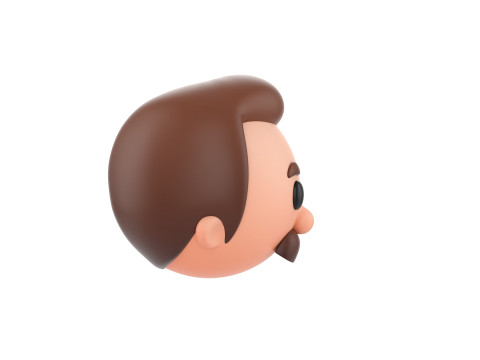 Prop293 Man Head Model 3D