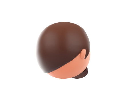 Prop293 Man Head Model 3D