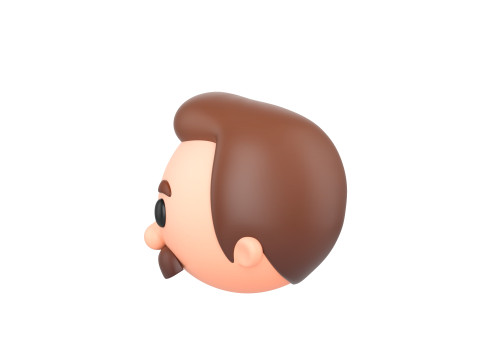 Prop293 Man Head Model 3D