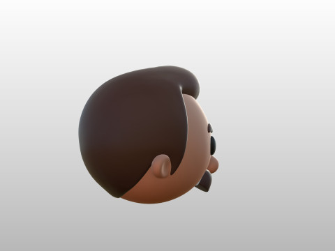 Prop293 Man Head Model 3D