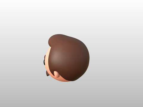 Prop293 Man Head Model 3D