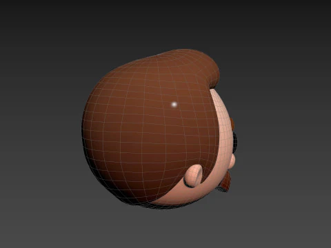 Prop293 Cabeza de hombre Modelo 3D